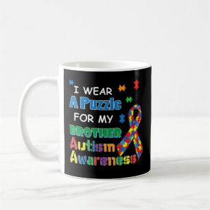 Ich trage ein Rätsel für mein Bruder Autismus Bewu Kaffeetasse