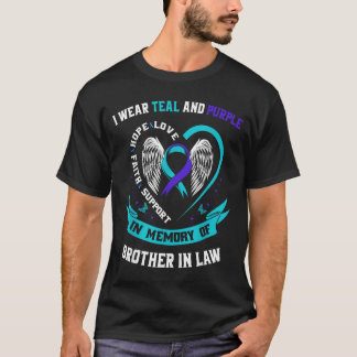 Ich trage ein Türkis-Violett-Bewusstsein-Shirt Sch T-Shirt