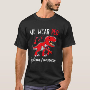 Ich trage eine rote Dyslexie Aufklärung Monat Dysl T-Shirt