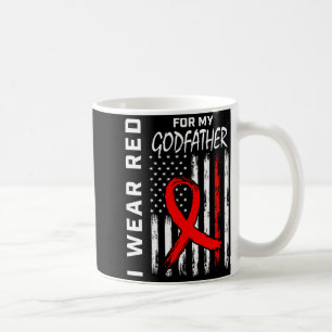 Ich trage eine rote Schleife für das Bewusstsein f Kaffeetasse