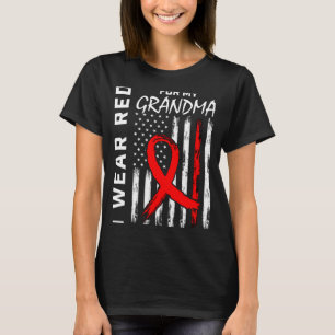 Ich trage eine rote Schleife für das Bewusstsein f T-Shirt