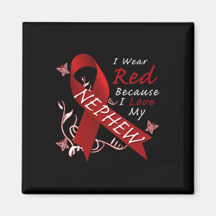 Ich trage eine rote Schleimhautkrankheit Magnet