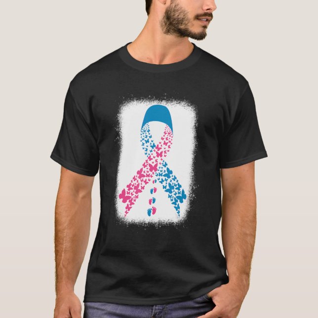 Ich trage einen Engel-Säugling der blauen und rosa T-Shirt (Vorderseite)