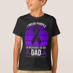 Ich trage einen Lila Überdosierungsbewusstsein Lil T-Shirt