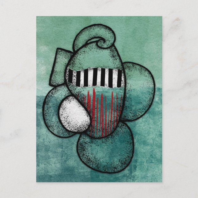 Ich trage es, wohin ich auch gehe postkarte (Vorderseite)