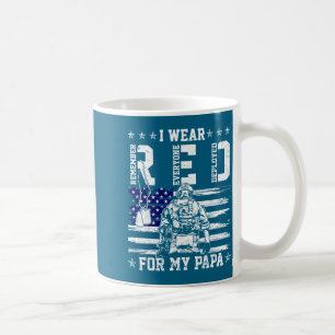Ich trage freitags rot für meinen Papa als Unterst Kaffeetasse