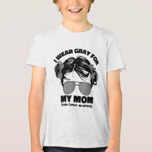 Ich trage Gary für meine Mama Hirntumorbewusstsein Tri-Blend Shirt