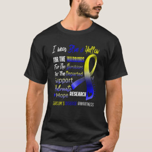 Ich trage Gelb & Blau für Dercum's Disease Awarene T-Shirt