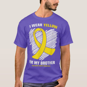 Ich trage Gelb für den Krebs meines Bruders im Kin T-Shirt