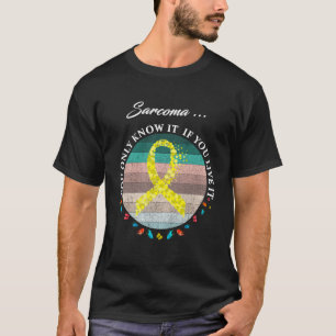 Ich trage Gelb für den Sarcoma-Krieger Pullov T-Shirt