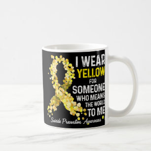 Ich trage Gelb für jemanden, der Suizidprävention  Kaffeetasse