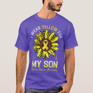 Ich trage Gelb für mein Son Sarcoma Krebs Bewussts T-Shirt
