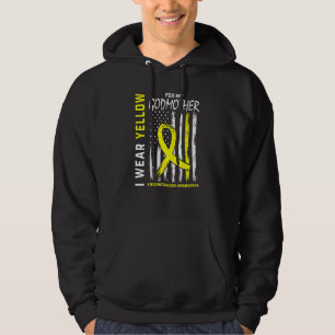 Ich trage Gelb für meine Endometriose-Software Hoodie