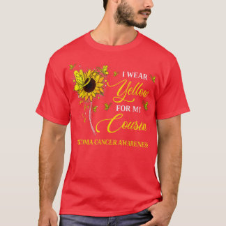 Ich trage Gelb für meinen Cousin Sarcoma Cancer Aw T-Shirt
