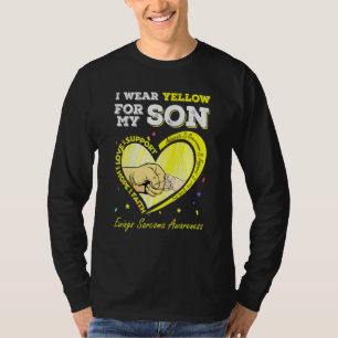 Ich trage Gelb für meinen Sohn, der Sarcoma-Bewuss T-Shirt