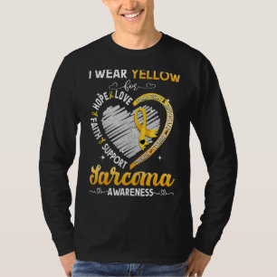 Ich trage Gelb für Sarcoma-Bewusstsein T-Shirt