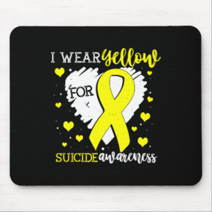 Ich trage Gelb für Selbstmordbewusstsein, Band Gra Mousepad