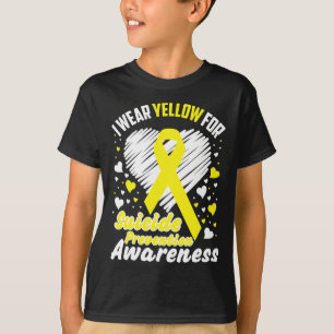 Ich trage Gelb für Selbstmordprävention T-Shirt