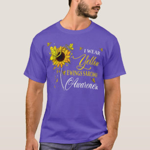 Ich trage Gelbe Ewings Sarcoma Awareness Sonnenblu T-Shirt