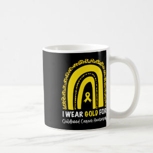 Ich trage Gold für das Bewusstsein für Krebs bei K Kaffeetasse