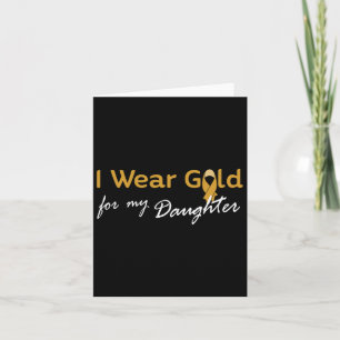 Ich trage Gold für mein T-Shirt - Kinderkrebs Karte
