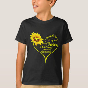 Ich trage Gold für meine Bruderkrebserkrankung T-Shirt