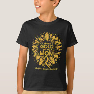 Ich trage Gold für meine Mama - Goldene Sonnenblum T-Shirt