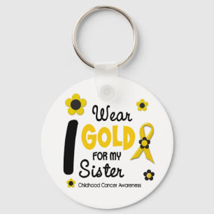 Ich trage Gold für meine Schwester 12 Schlüsselanhänger