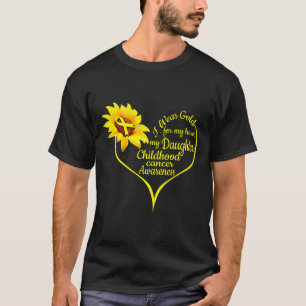 Ich trage Gold für meine Tochter, Kinder, die Kreb T-Shirt