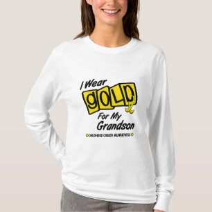 Ich trage Gold für meinen ENKEL 8 T-Shirt
