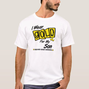 Ich trage Gold für meinen SOHN 8 T-Shirt