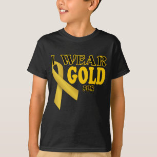 Ich trage Gold für Schablone T-Shirt
