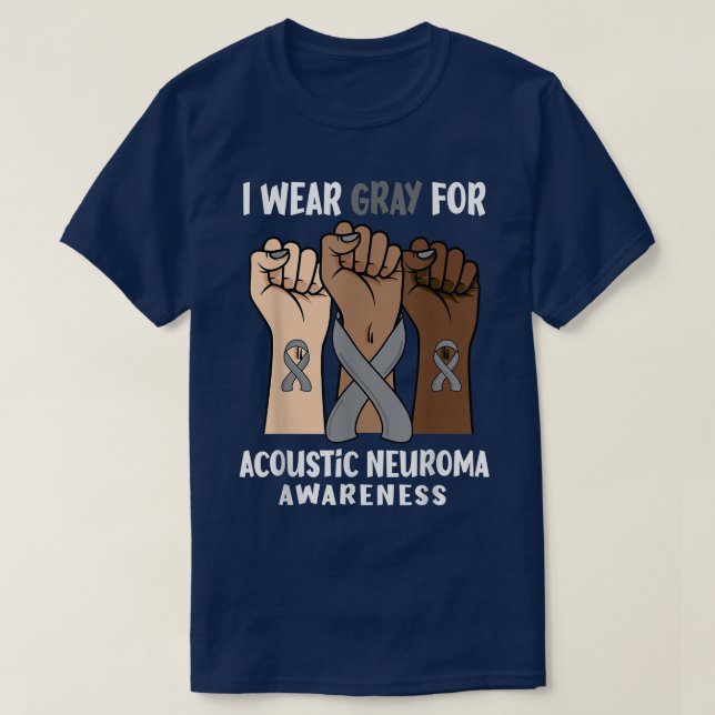 Ich trage Grau für akustisches Neurroma T-Shirt (Design vorne)