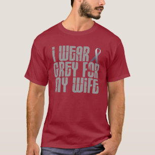 Ich trage Grau für meine Ehefrau 16 T-Shirt