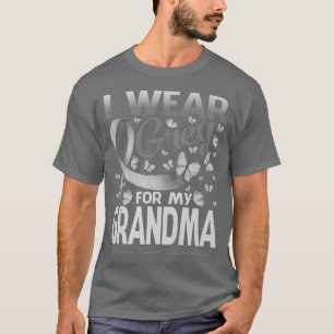 Ich trage Grau für meine Oma-Gehirn-Tumorerziehung T-Shirt