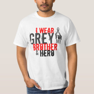 ich trage Grau für meinen Bruder und Held T-Shirt