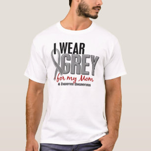 Ich trage Grau für meinen Diabetes der Mama-10 T-Shirt