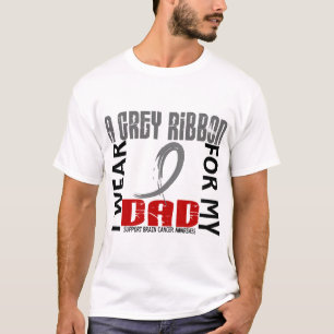 Ich trage Grau für meinen Gehirn-Krebs des T-Shirt