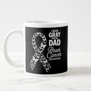 Ich trage Grau für meinen Vater - Hirntumor-Bewuss Jumbo-Tasse