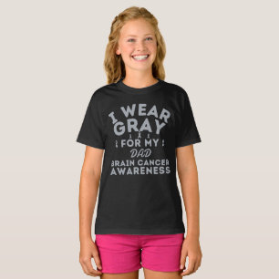 Ich trage Graue für meinen Vater, einen Hirnkrebs T-Shirt