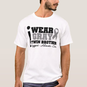 Ich trage graues Band für meinen Zwillingsbruder T-Shirt