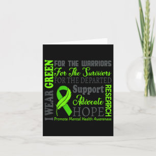 Ich trage Green für Mental Health Awareness Month Karte