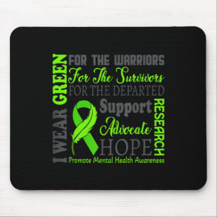 Ich trage Green für Mental Health Awareness Month Mousepad