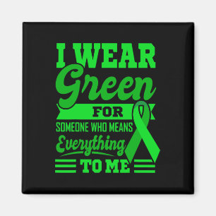 Ich TRAGE GREEN World Cancer Day Geschenk Grüne Sc Magnet