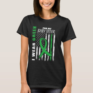 Ich trage Grün für das Bewusstsein für die Zerebra T-Shirt