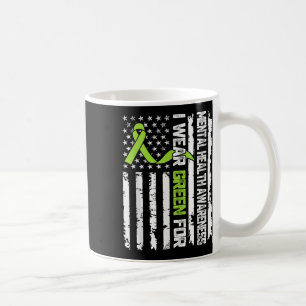 Ich trage Grün für das Bewusstsein für psychische Kaffeetasse