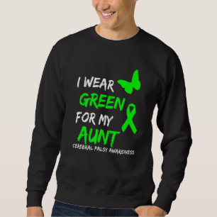 Ich trage Grün für das Cerebralparese-Band meiner Sweatshirt