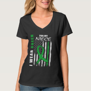 Ich trage Grün für das Nierenkrankheitsbewusstsein T-Shirt