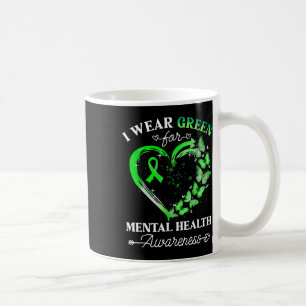 Ich trage Grün für den Schmetterling der psychisch Kaffeetasse