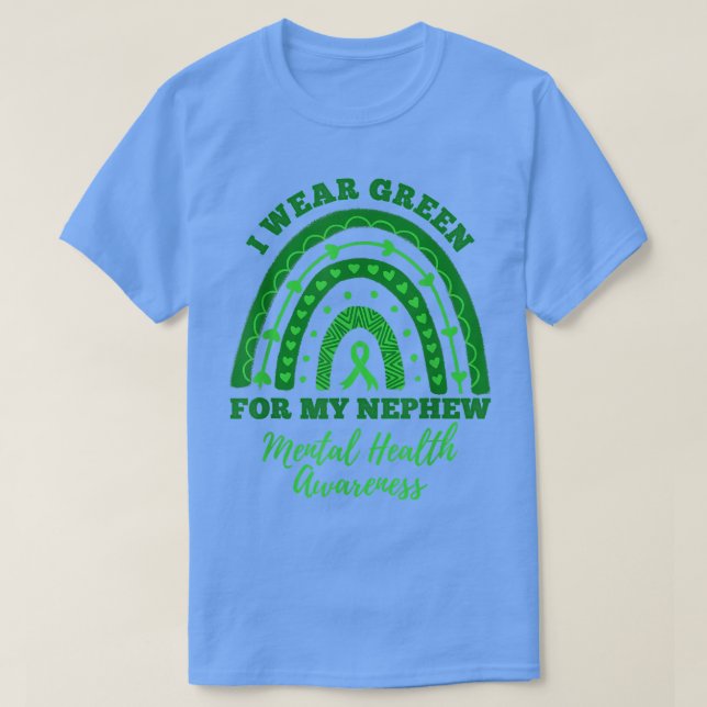 Ich trage Grün für die psychische Gesundheit meine T-Shirt (Design vorne)